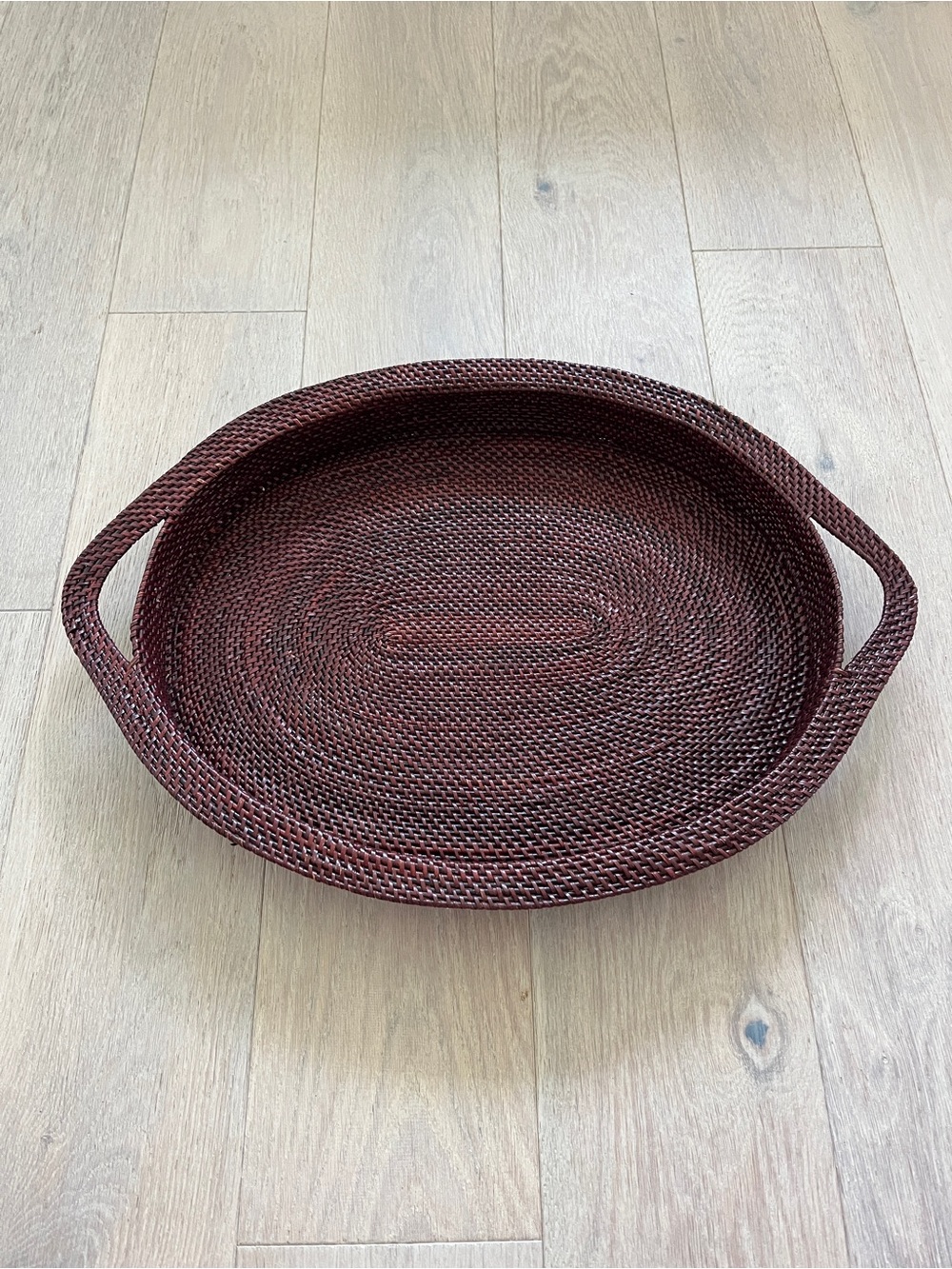 Williams-Sonoma Oval Nito Serving Tray with handles